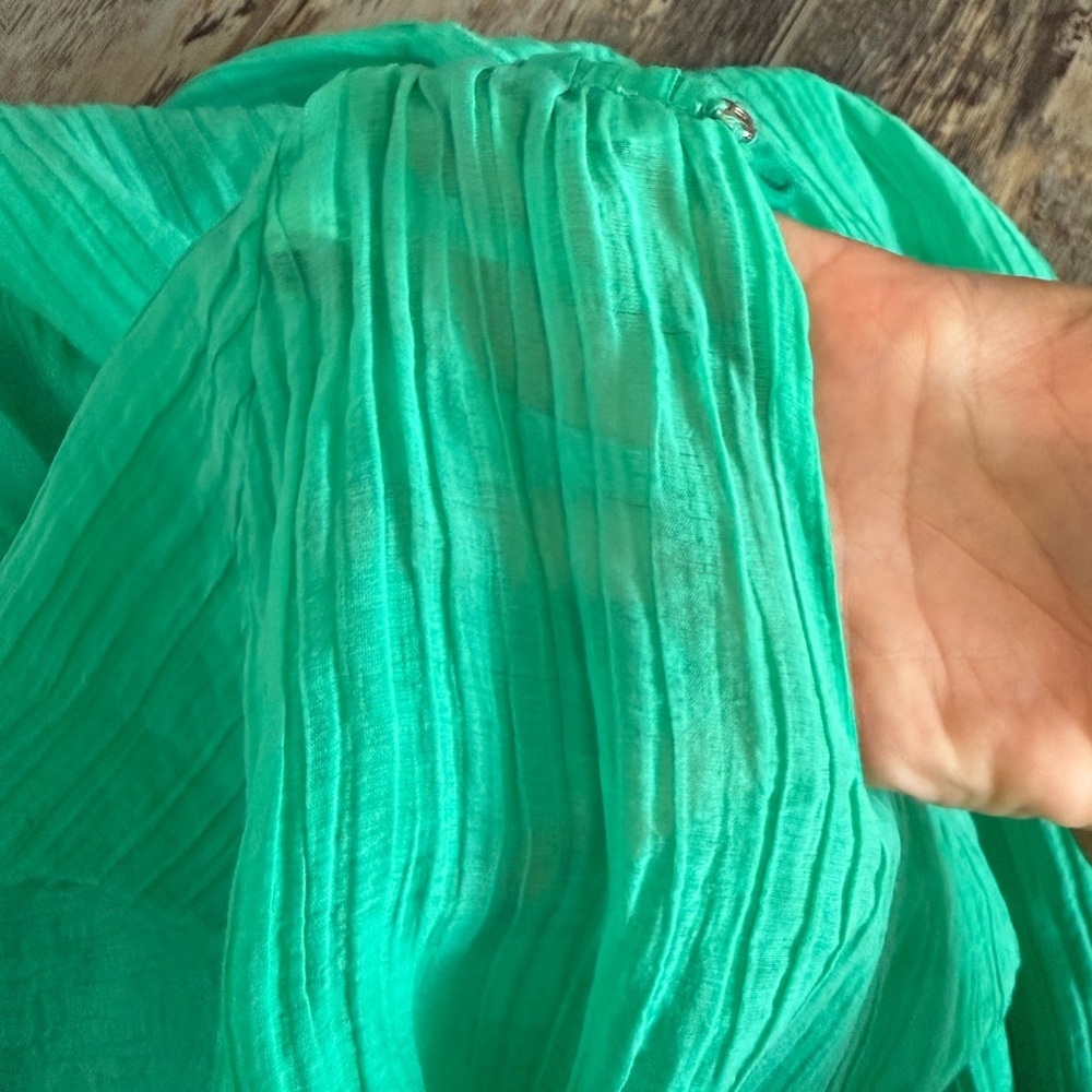 Sandro Emerald Green Tiered Maxi Dress - Picture 7 of 10